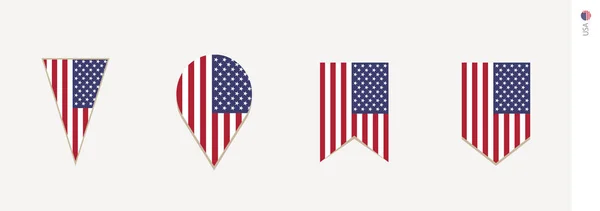 Bandera Diseño Vertical Ilustración Vectorial — Vector de stock