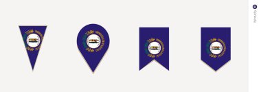 Kentucky bayrak dikey tasarım, vektör çizim.