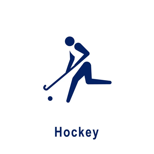 Hockey pictogram, new sport icon. — Stock Vector