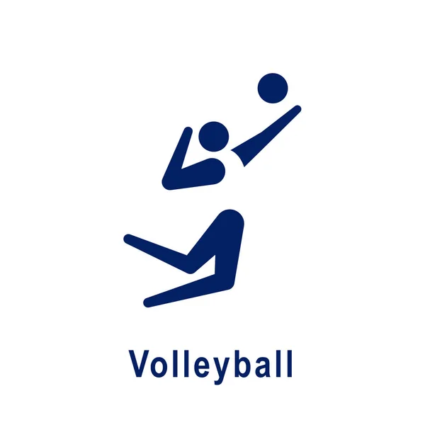 Volleyball-Piktogramm, neue Sport-Ikone. — Stockvektor