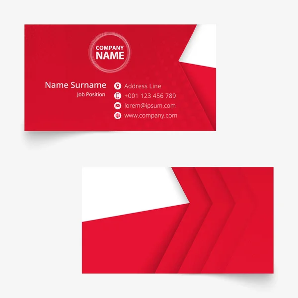 पोलंड ध्वज व्यवसाय कार्ड, मानक आकार (90x50 मिमी) व्यवसाय कार्ड टेम्पलेट — स्टॉक व्हेक्टर