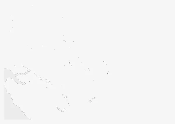 Kaart van Oceanië met gemarkeerde Kiribati-kaart — Stockvector