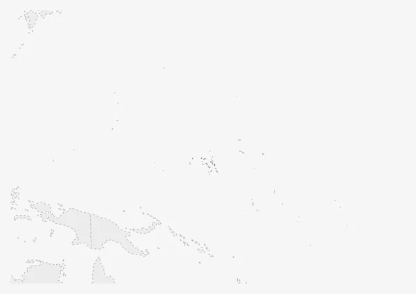 強調表示されたマーシャル諸島の地図を持つオセアニアの地図 — ストックベクタ