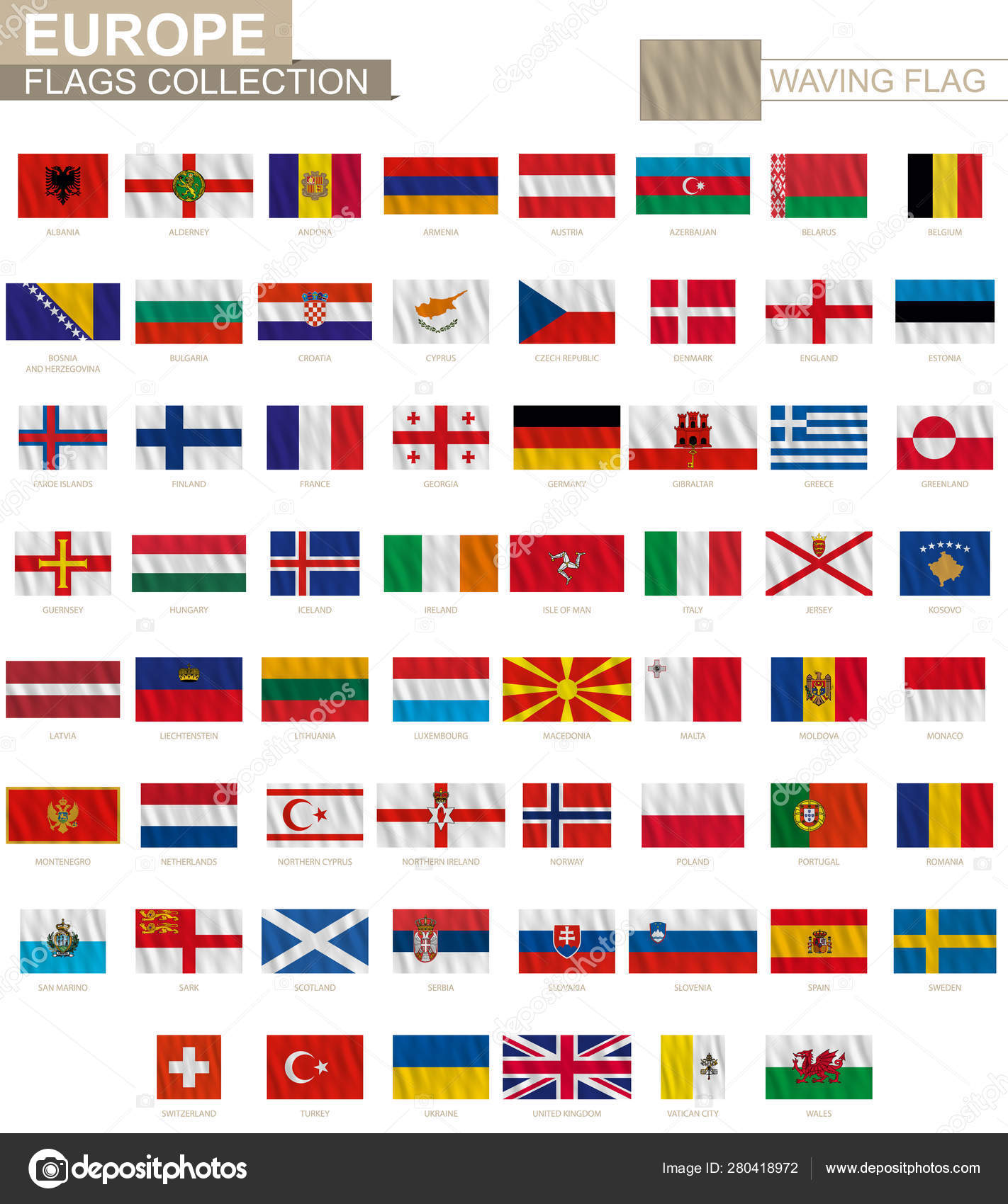52 bandeiras de países europeus em forma elipse europa bandeira
