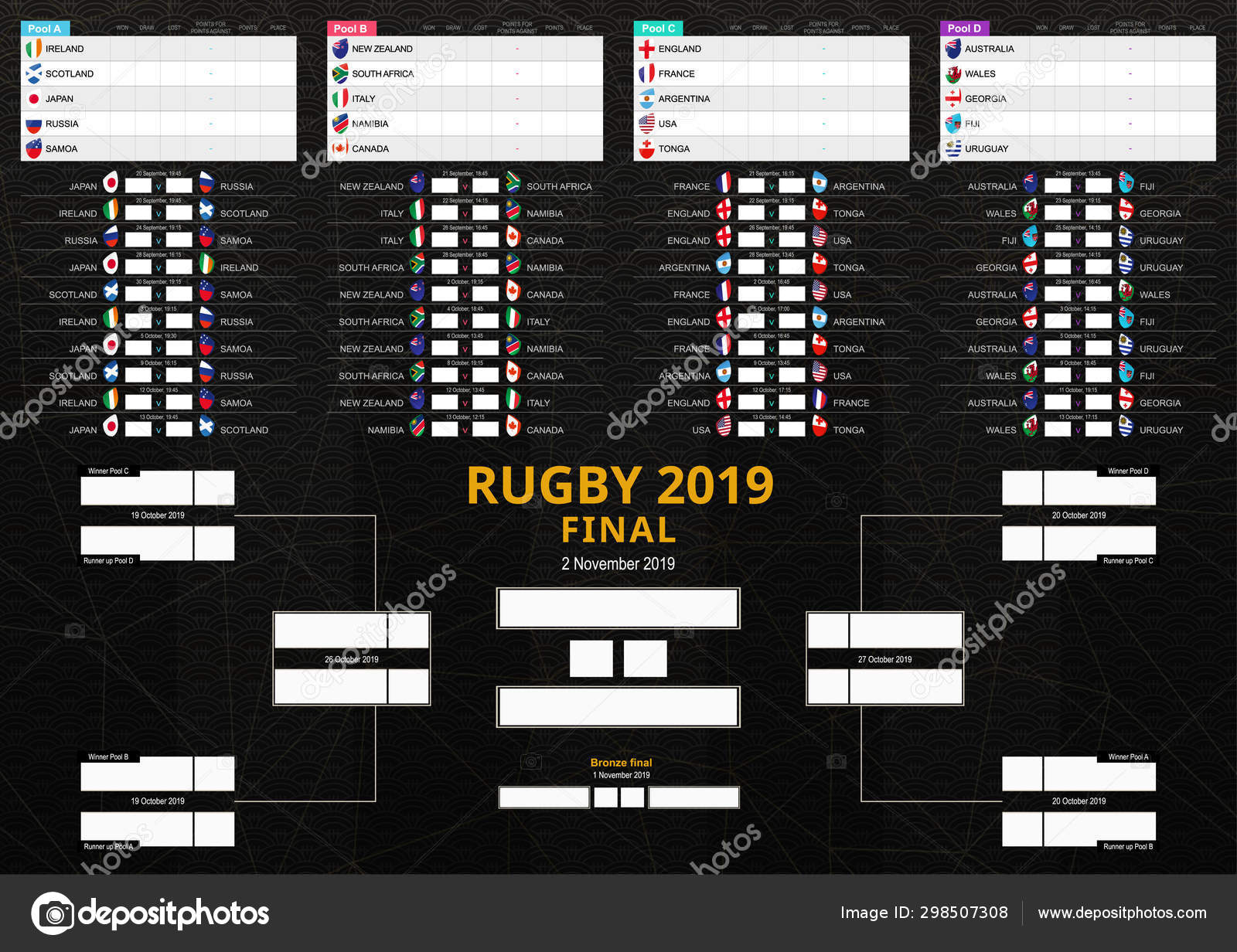 Jogo de rugby entre a geórgia e o conceito de portugal para o torneio de  rugby