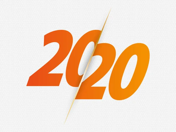 2020 sign for new year. — Stock Vector