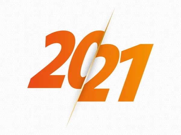 2021 Firmar Para Año Nuevo Ilustración Vectorial — Vector de stock