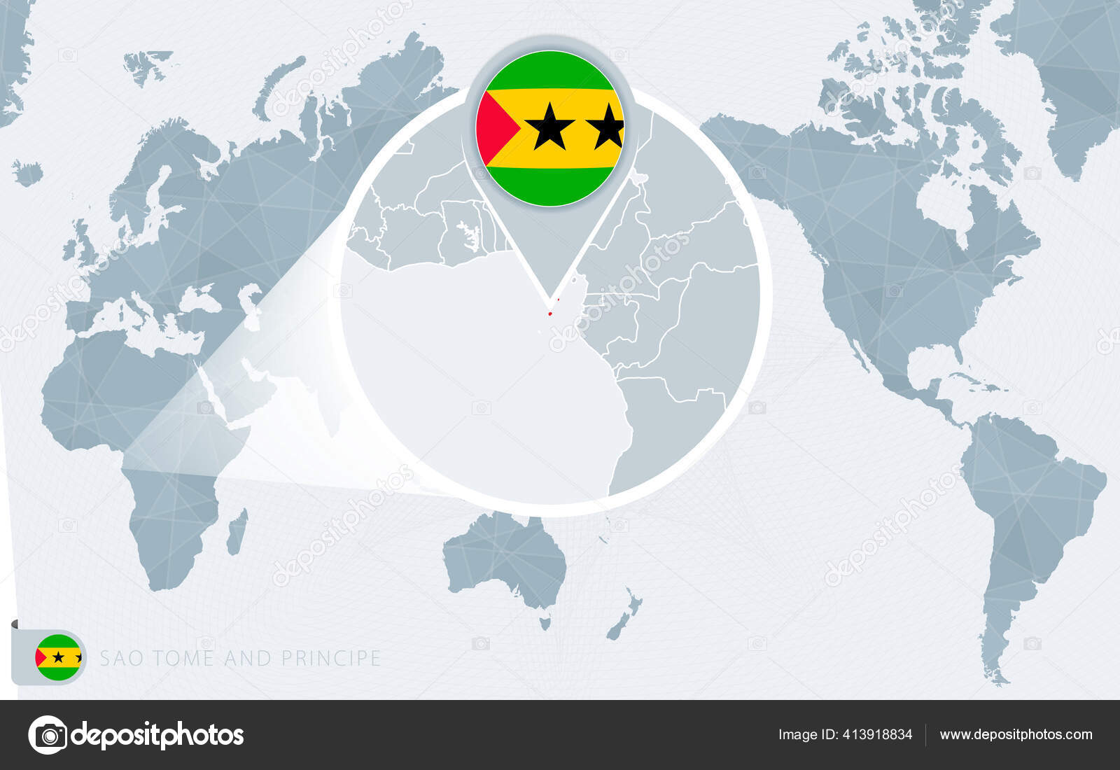 34+ Sao Tome And Principe On World Map Background