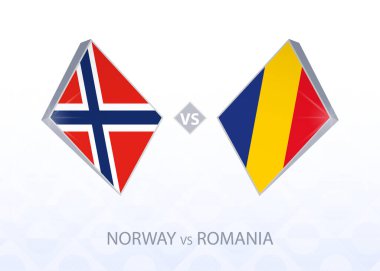 Avrupa futbol turnuvası Norveç Romanya, B Ligi, 1. gruba karşı.