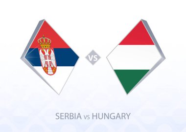 Avrupa futbol karşılaşması Sırbistan Macaristan, B Ligi, Grup 3 'e karşı.
