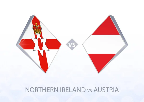 Europe Football Irlande Nord Autriche Ligue Groupe — Image vectorielle