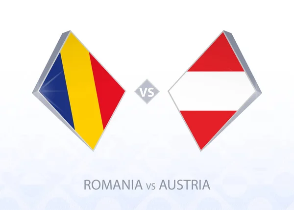 Eurocopa Rumania Austria Liga Grupo — Vector de stock