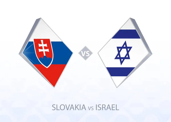 Europa Competição Futebol Eslováquia Israel Liga Grupo — Vetor de Stock
