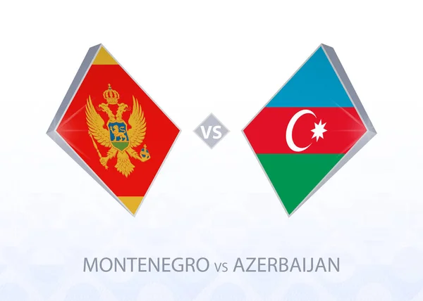 Evropská Fotbalová Soutěž Černá Hora Ázerbájdžán Liga Skupina — Stockový vektor