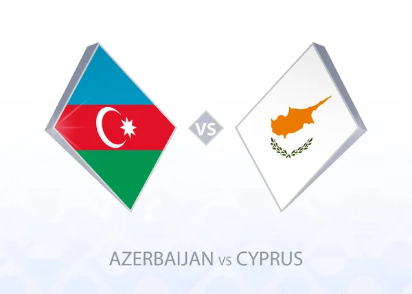 Európa Labdarúgó Verseny Azerbajdzsán Kontra Ciprus Liga Csoport — Stock Vector