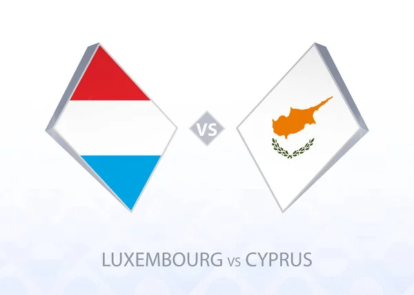 Eurocopa Luxemburgo Chipre Liga Grupo — Vector de stock