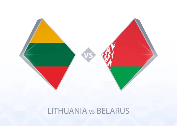 Eurocopa Lituania Bielorrusia Liga Grupo — Vector de stock