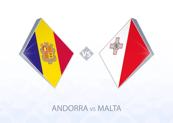 Európa Futball Verseny Andorra Málta League Group — Stock Vector