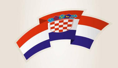 Hırvatistan 'ın Soyut Kurdele Şeklinde Bayrak, Hırvatistan Ulusal Sembolü.