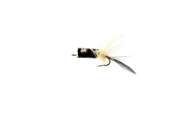 Fly Fishing Poppers Isolated White Background Stock Picture