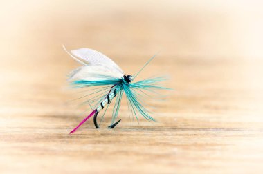 Lures balıkçılık yakın çekim retro tarzı için uçan