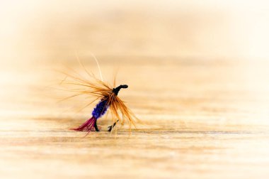 Lures balıkçılık yakın çekim retro tarzı için uçan