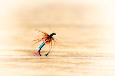 Lures balıkçılık yakın çekim retro tarzı için uçan