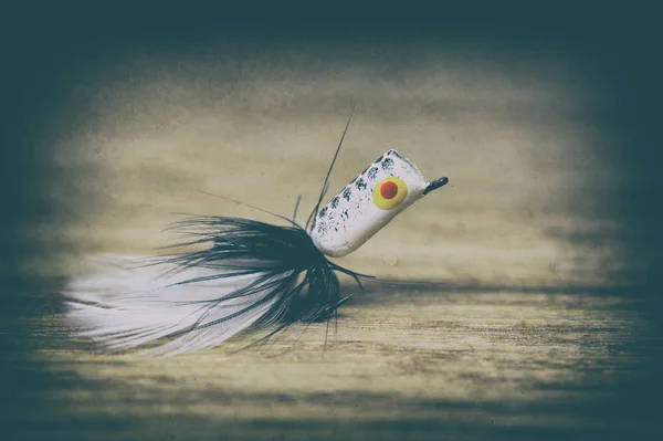 Señuelo de pesca con mosca estilo retro — Foto de Stock