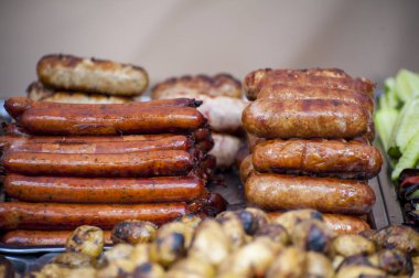 Taze sokak gıda closeup .