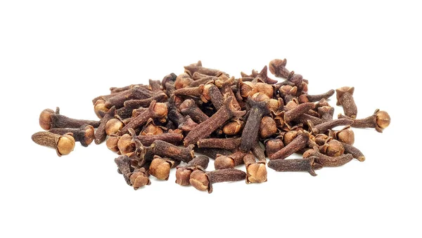 Cloves Lugar Isolado Fundo Branco — Fotografia de Stock