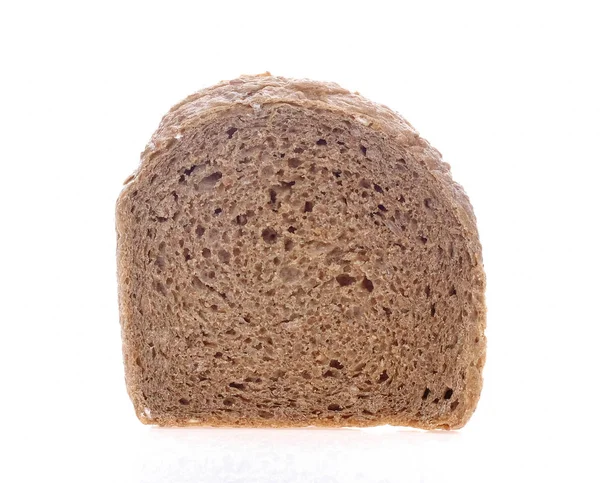 Chocolade Brood Gesneden Witte Achtergrond — Stockfoto