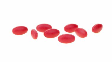 Beyaz arka plan üzerinde kan tonik.