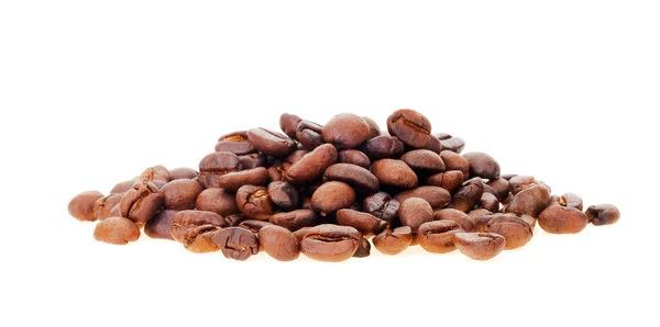 Roasted Coffee Beans White Background — Stock Photo, Image