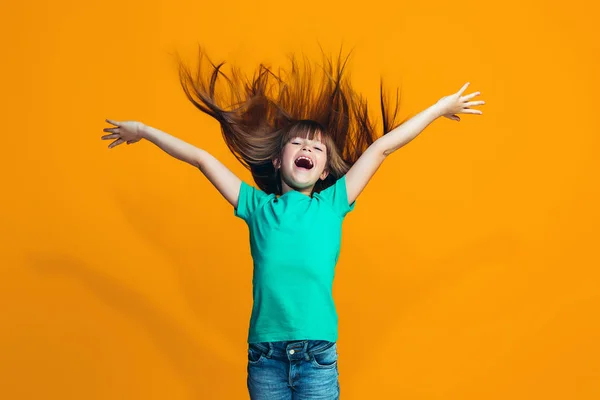 The squint eyed teen girl with weird expression — Stock Photo, Image