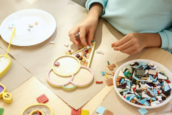 Mozaik puzzle sanat çocuklar, çocuk yaratıcı oyun için — Stok fotoğraf