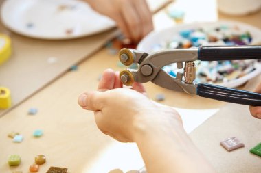 Mozaik puzzle sanat çocuklar, çocuk yaratıcı oyun için