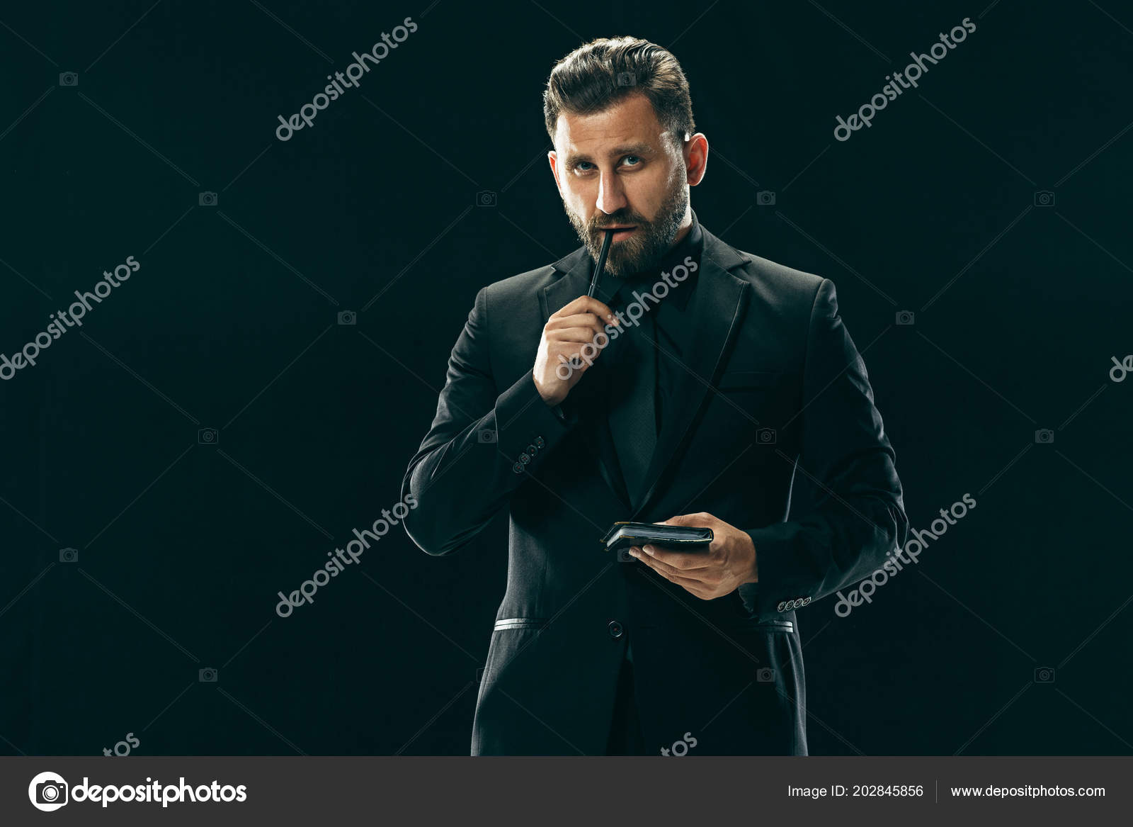 Italian Men Haircut Male Beauty Concept Portrait Of A