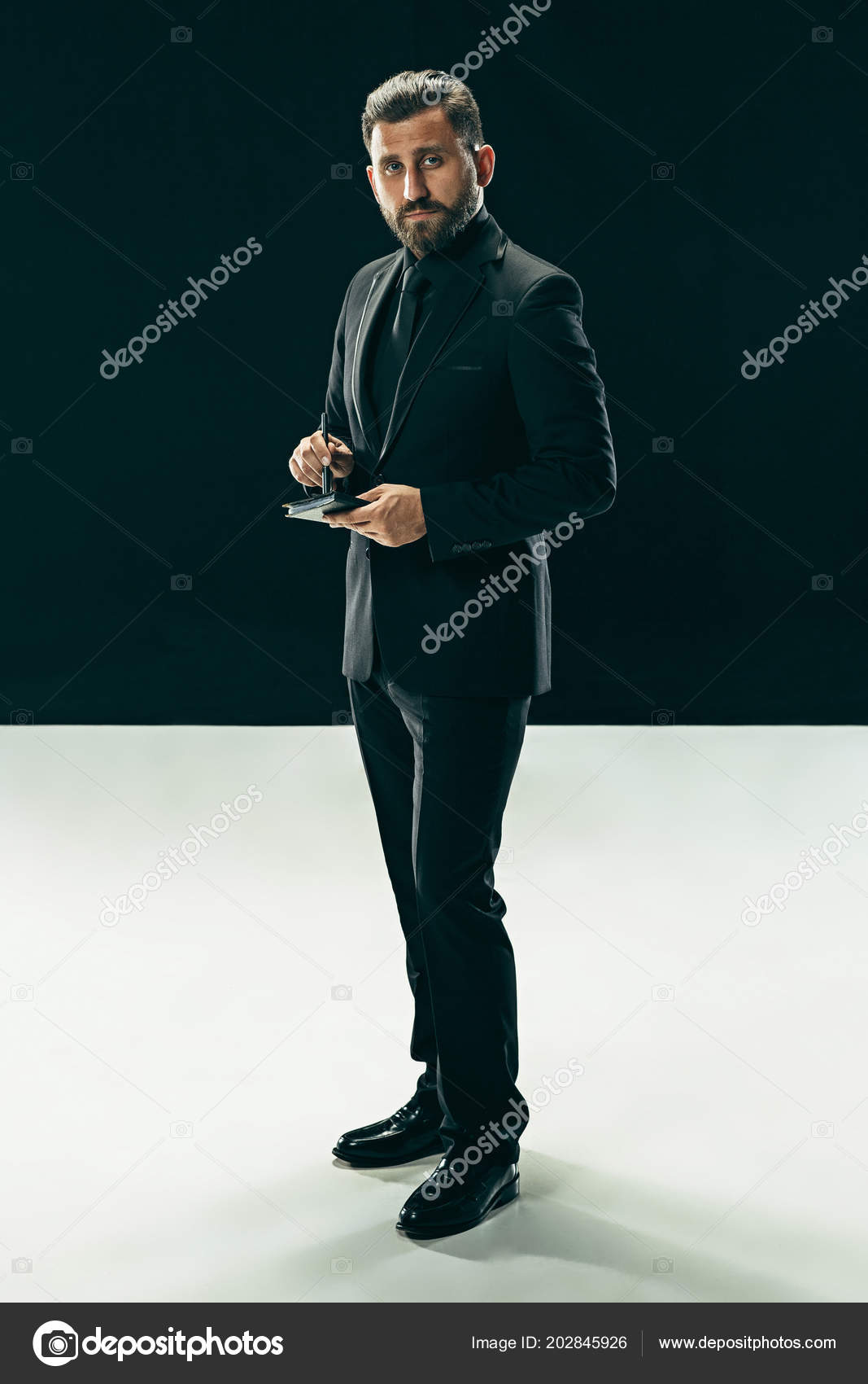 Male Beauty Concept Portrait Fashionable Young Man Stylish Haircut