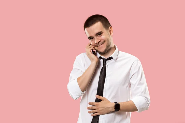 Handsome businessman with mobile phone — Stock Photo, Image