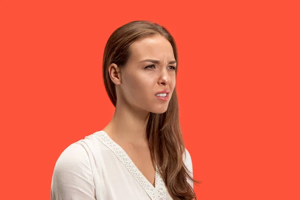 Annoyed young woman feeling frustrated with something. Human facial expressions, emotions and feelings. — Stock Photo, Image