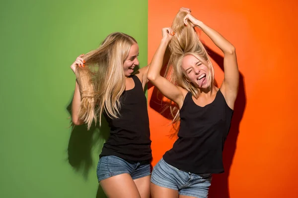 Las mujeres de negocios felices de pie y sonriendo — Foto de Stock