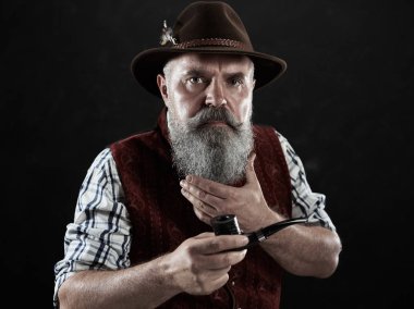 üst düzey sigara tütün boru dramatik portresi