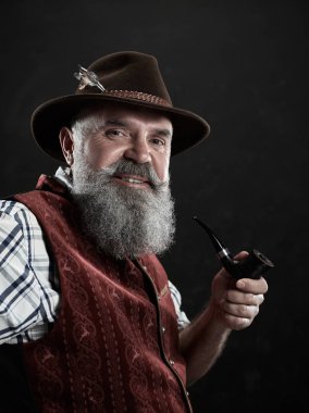 üst düzey sigara tütün boru dramatik portresi