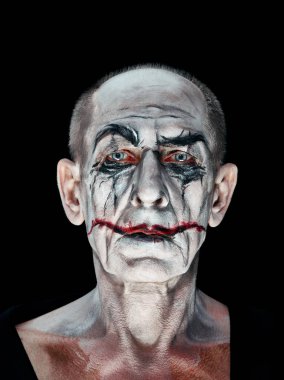 Kanlı Halloween Tema: deli maniak yüz