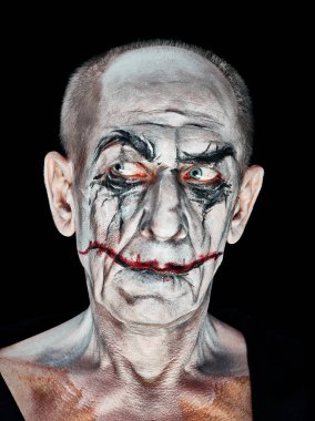 Kanlı Halloween Tema: deli maniak yüz