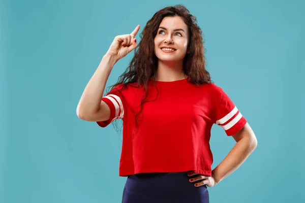 Joven mujer de negocios seria y pensativa. Concepto de duda . — Foto de Stock