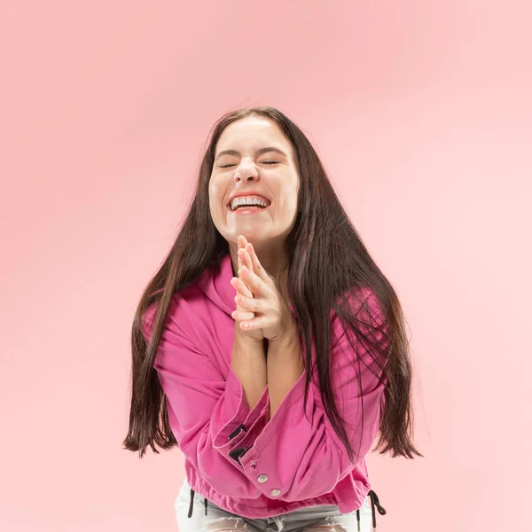 Ich Habe Gewonnen Erfolgreiche Glückliche Frau Die Feiert Eine Gewinnerin — Stockfoto