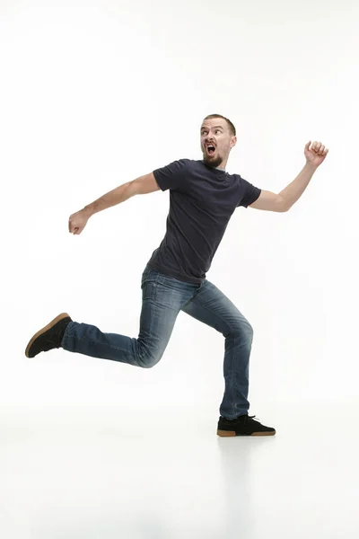 Man running fast — Stock Photo, Image