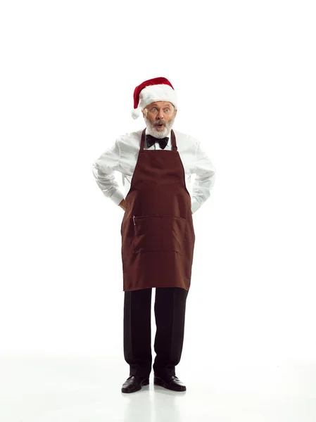 Retrato de homem em traje de Papai Noel — Fotografia de Stock