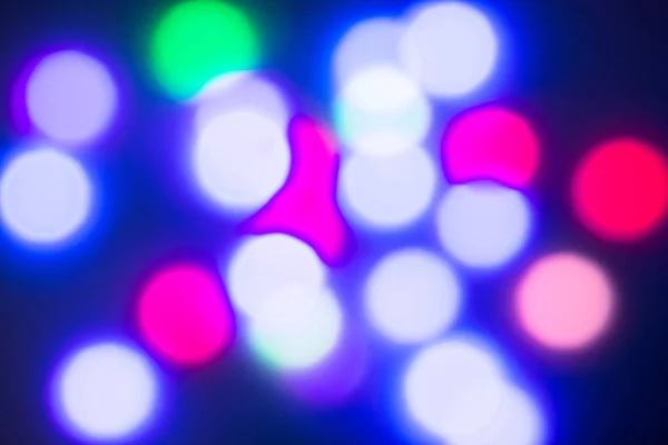 Astratto Bokeh Multicolore Offuscata Natale Capodanno Festa Festa Sfondo Del — Foto Stock